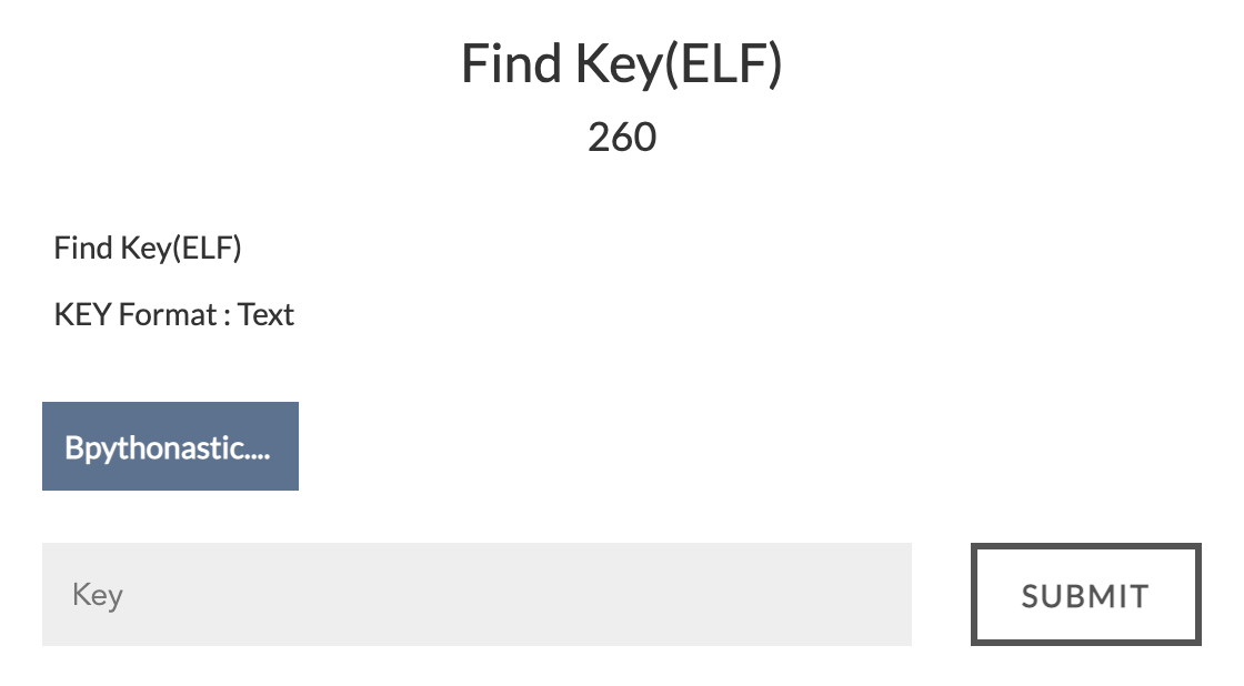 CTF-D writeup - Find Key(ELF)