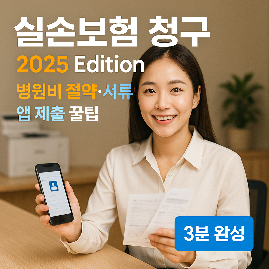 실손보험 청구 2025 Edition | 병원비 절약·서류·앱 제출 꿀팁