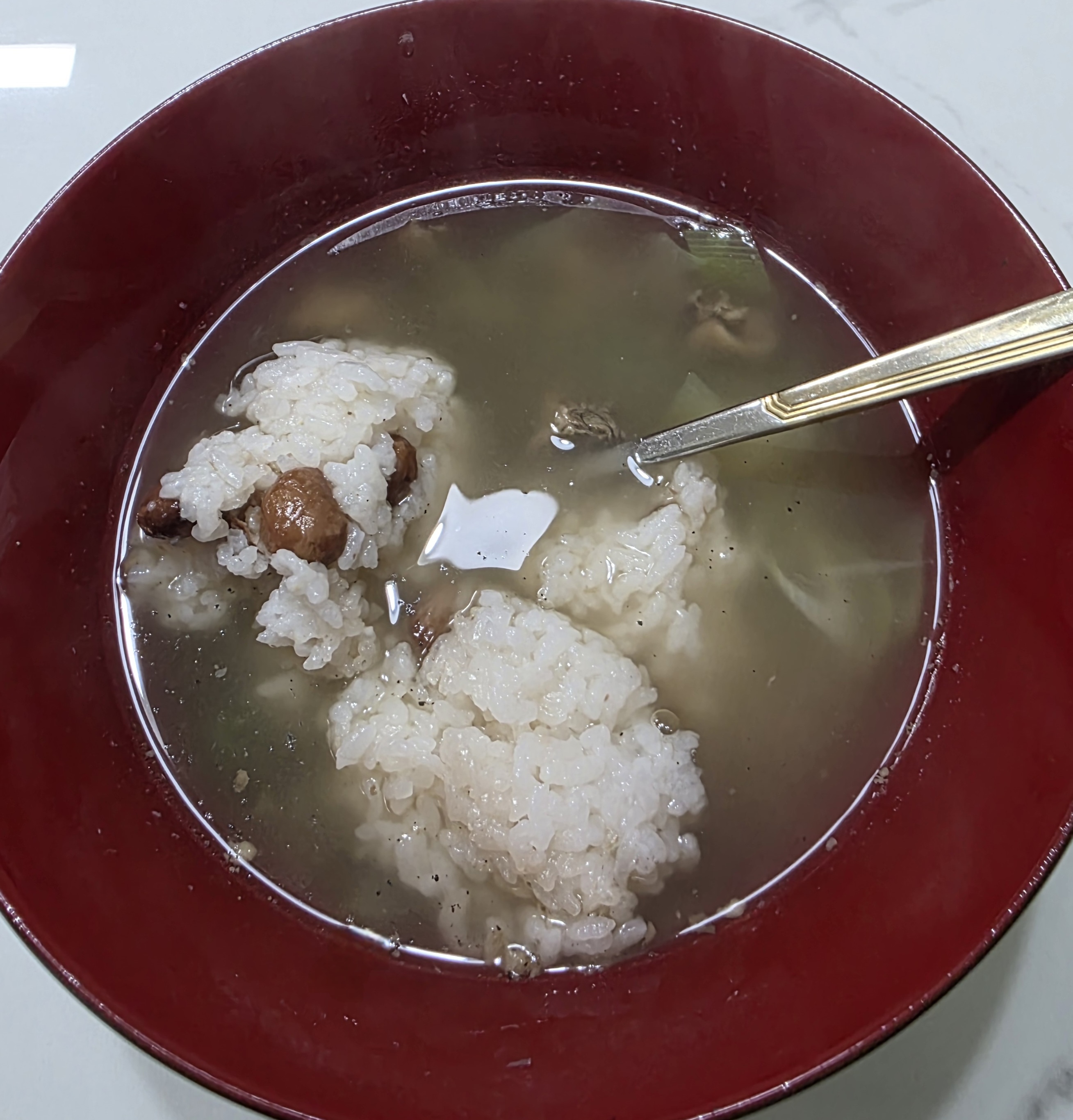 밥을-말아서-먹었어요.