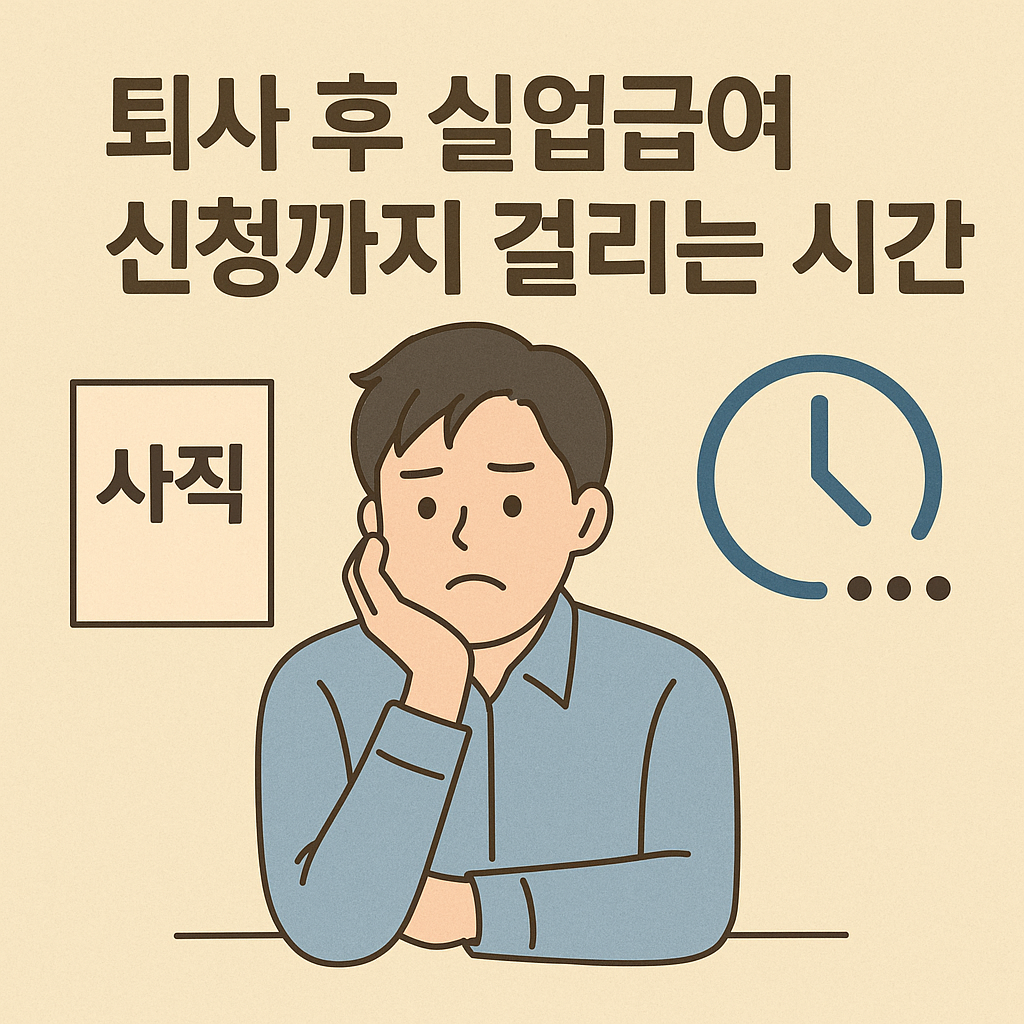 퇴사 후 실업급여 신청까지 걸리는 시간
