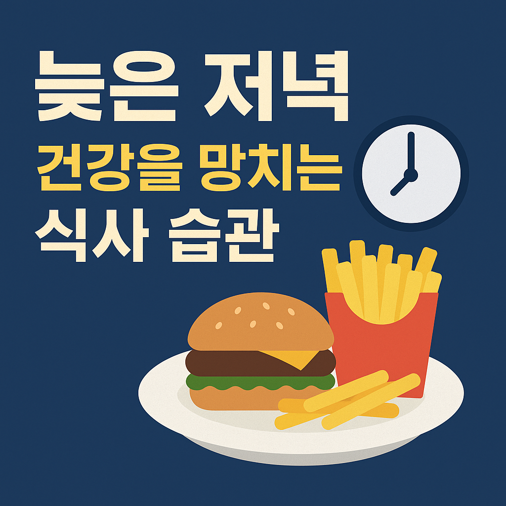 늦은 저녁, 건강을 망치는 식사 습관