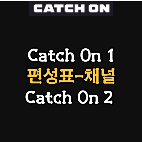 캐치온 1: 편성표-캐치온 2: 편성표