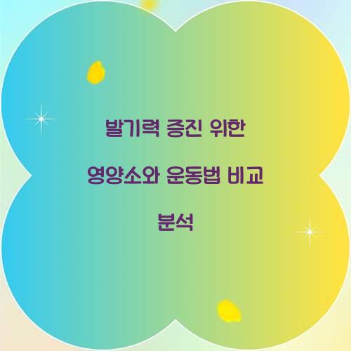 발기력 증진