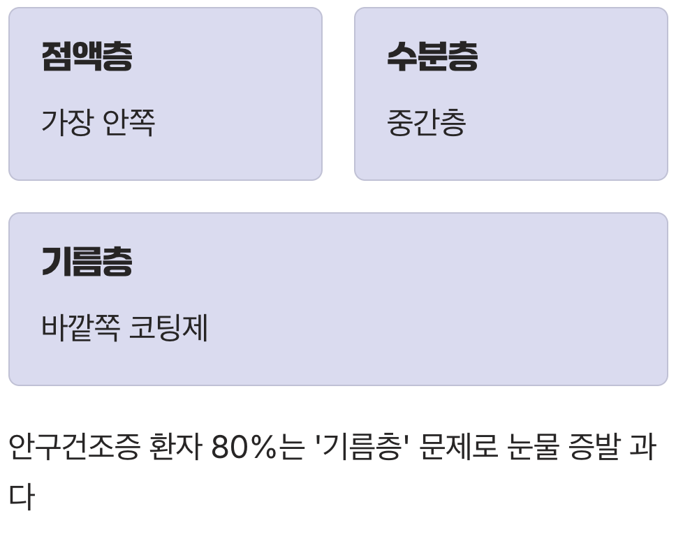 내 눈물은 '3층짜리 보호막'