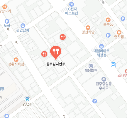 원주김치만두 가게 정보
