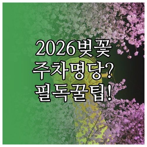 2026 울산 남구 벚꽃 명소 주차 ..