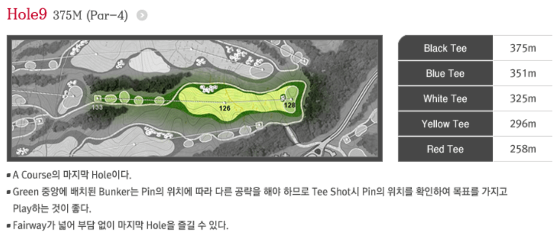 실크밸리 골프클럽 밸리코스 9