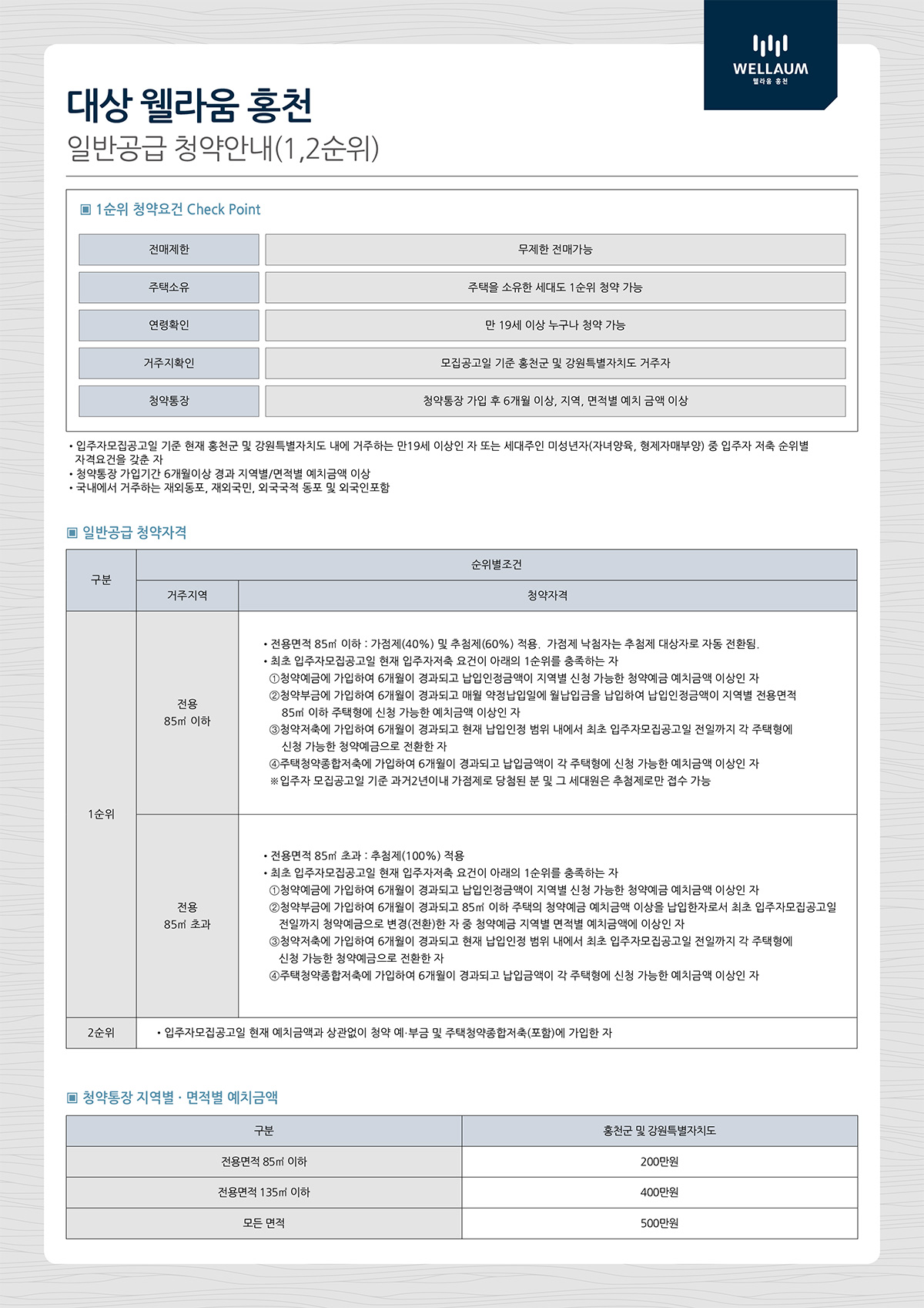 대상 웰라움 홍천