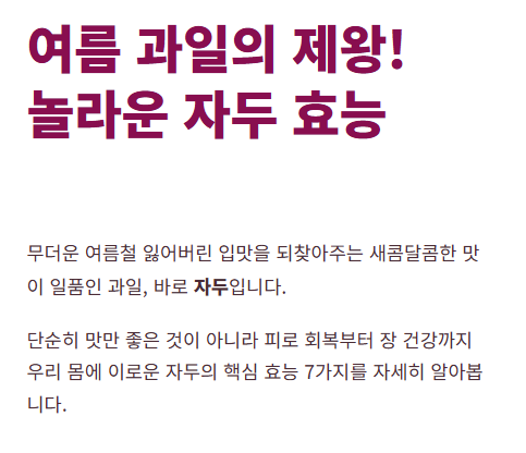 자두 효능