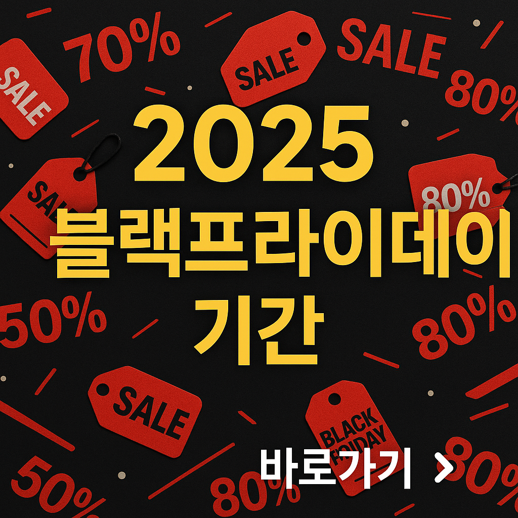 2025 블랙프라이데이 기간 관련 사진