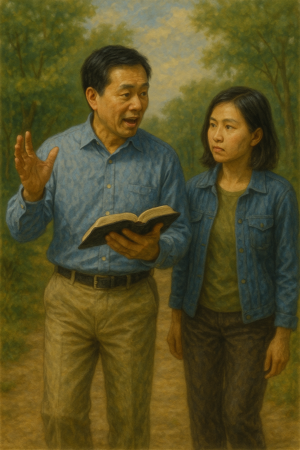 신 31:8 말씀을 보며&amp;#44; 새로운 길이나 새로운 시도를 할 때 하나님과 만나는 경험을 하며&amp;#44; 새로운 일을 기꺼이 진행하며 두려움과 걱정보다 앞서 행하시는 하나님을 의뢰하는 면에서 진보하도록 새로운 주님의 일을 시도하여 적극적으로 주님을 전하려는 시도를 하는 모습입니다.