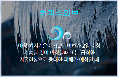 한파주의보
