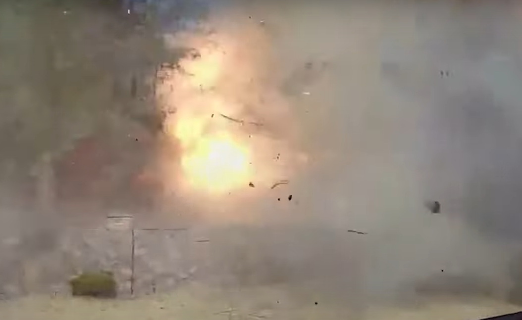 오폭 순가을 담은 CCTV영상 켐춰