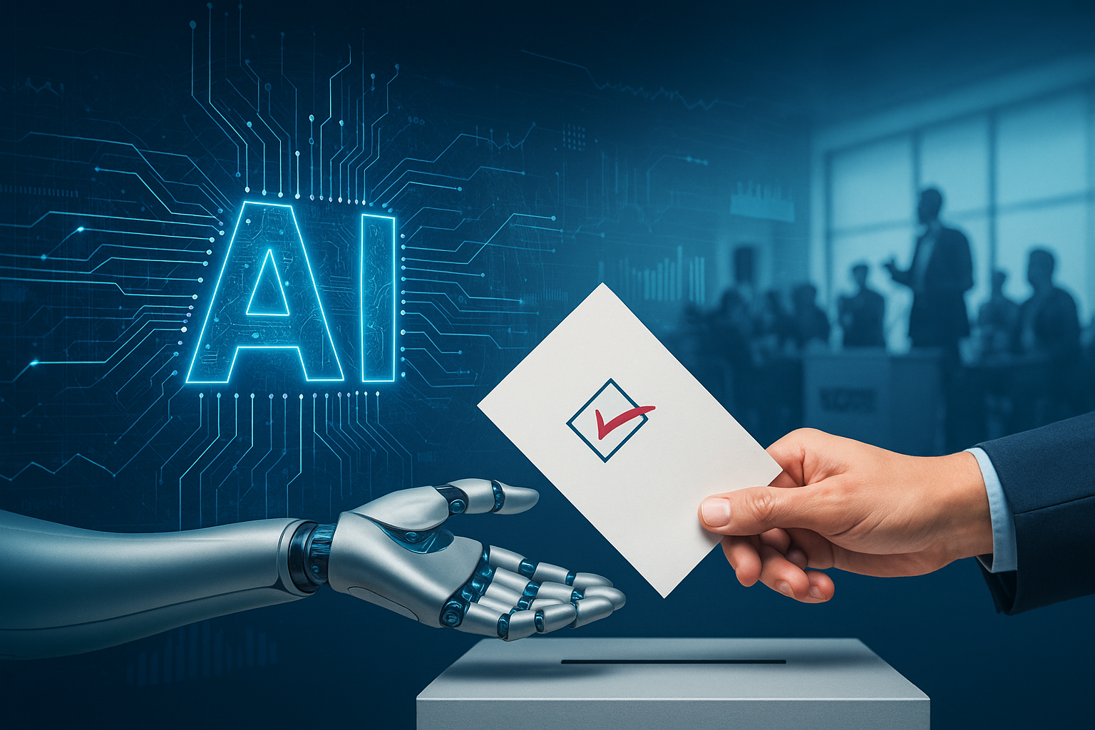 "선거 캠페인 AI 활용"에 대한 이미지입니다.