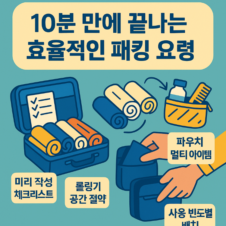 10분만에 끝나는 효율적인 패킹 요령