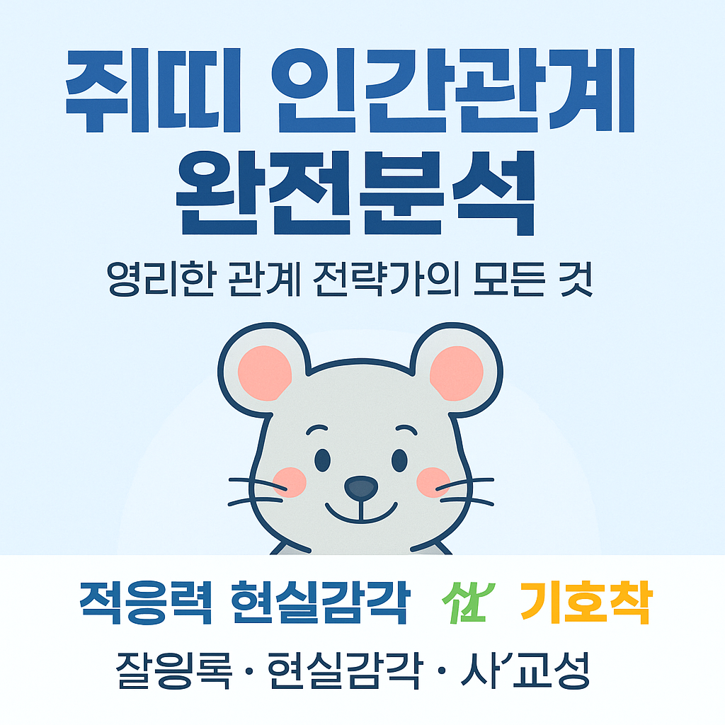 쥐띠의 인간관계 완전분석 - 영리한 관계 전략가의 모든 것