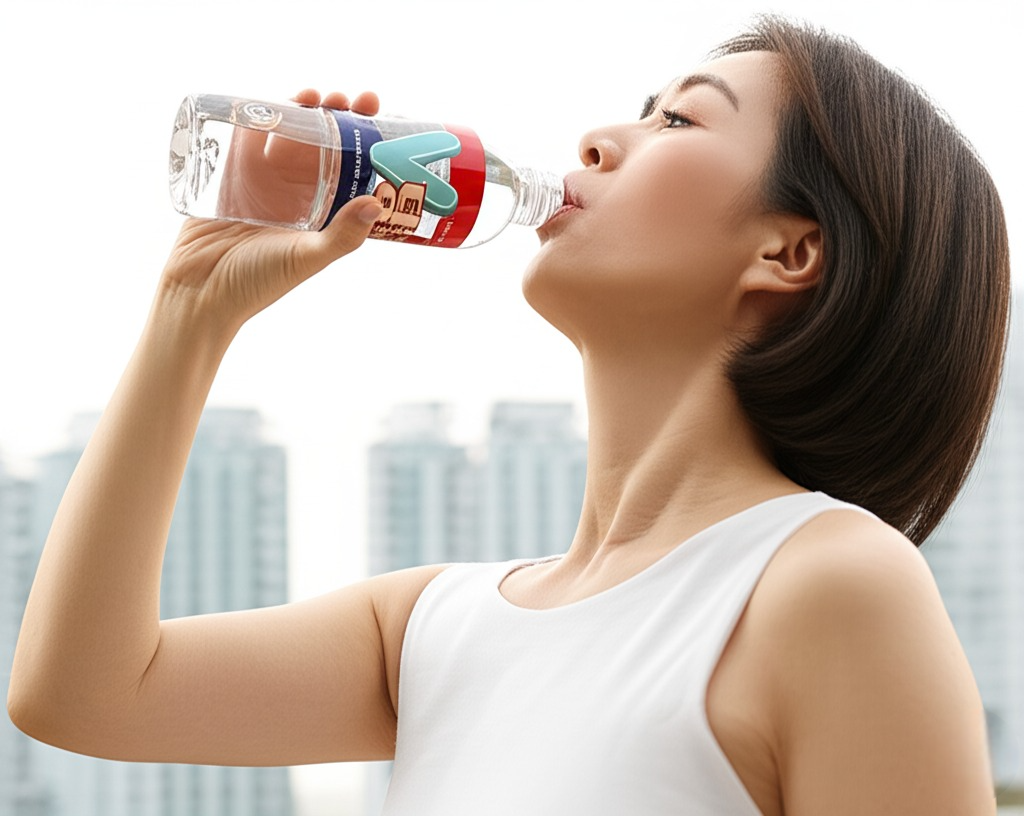 당철수 마시는 40대 여성=사진