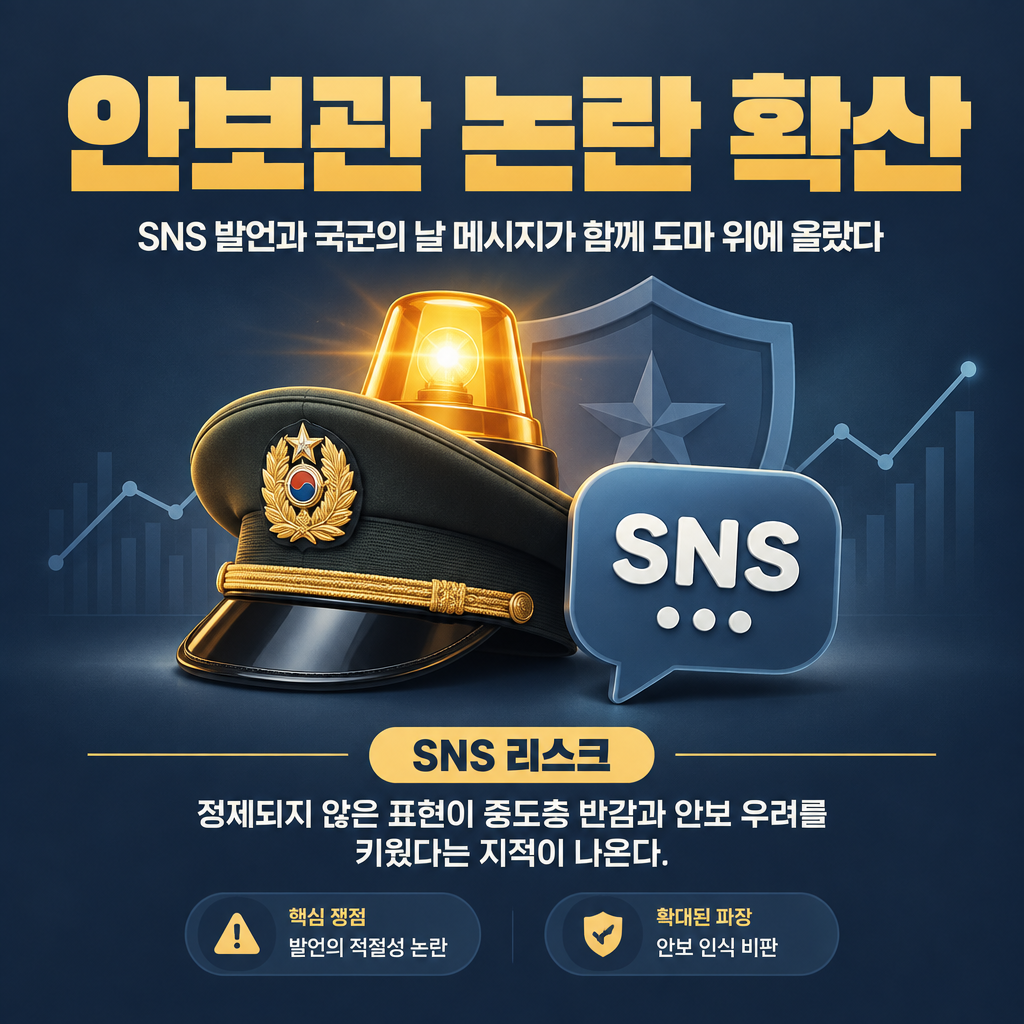 안보관 논란 확산