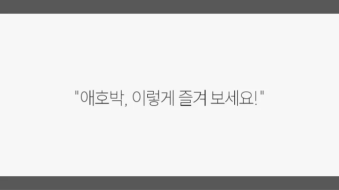 집에 애호박 이렇게 요리해서 드세요