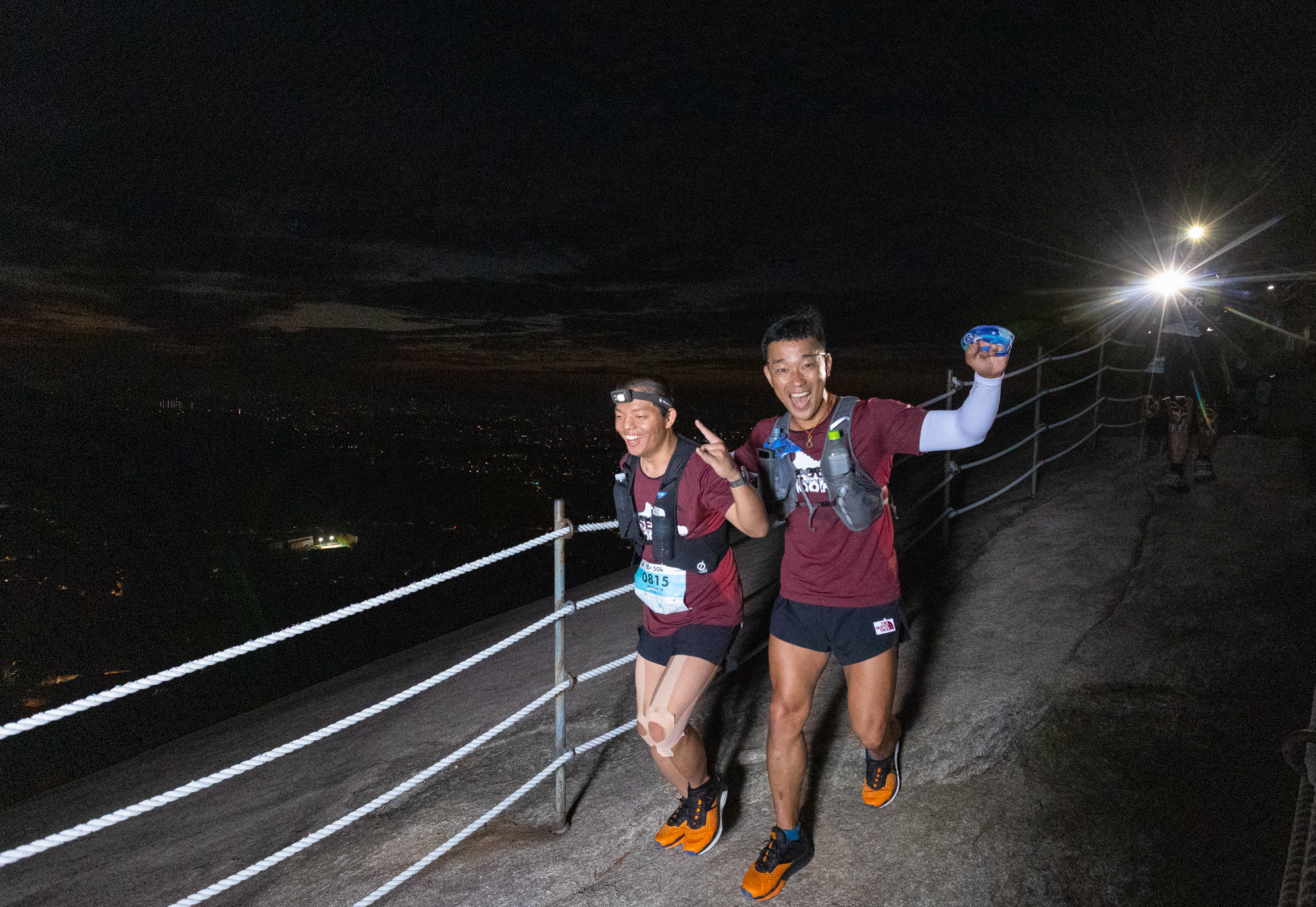 서울100k에 출전한 시각장애인 가이드 러너 최진규씨