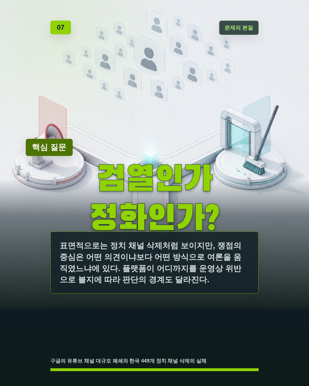검열인가 정화인가?