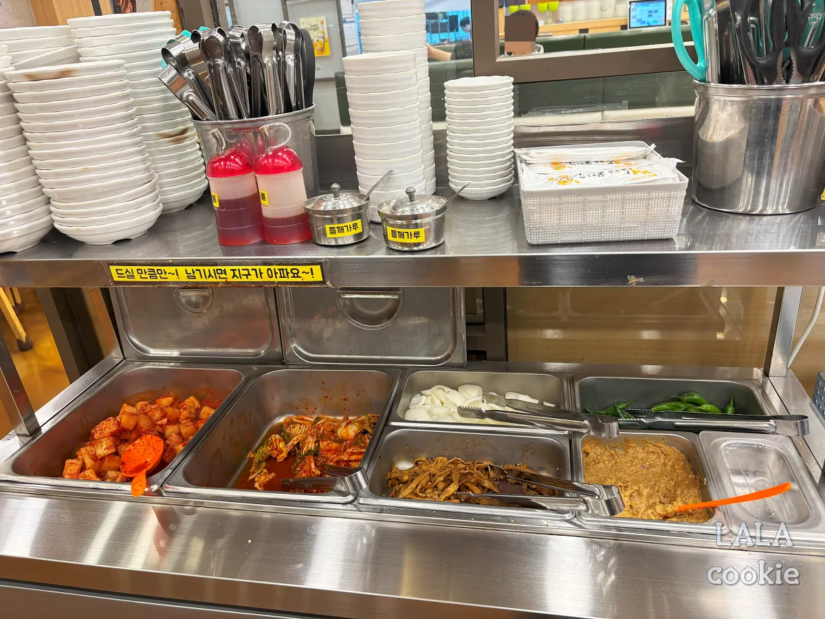 대구-달서구-상인동-맛집-누리마을감자탕-셀프바-반찬