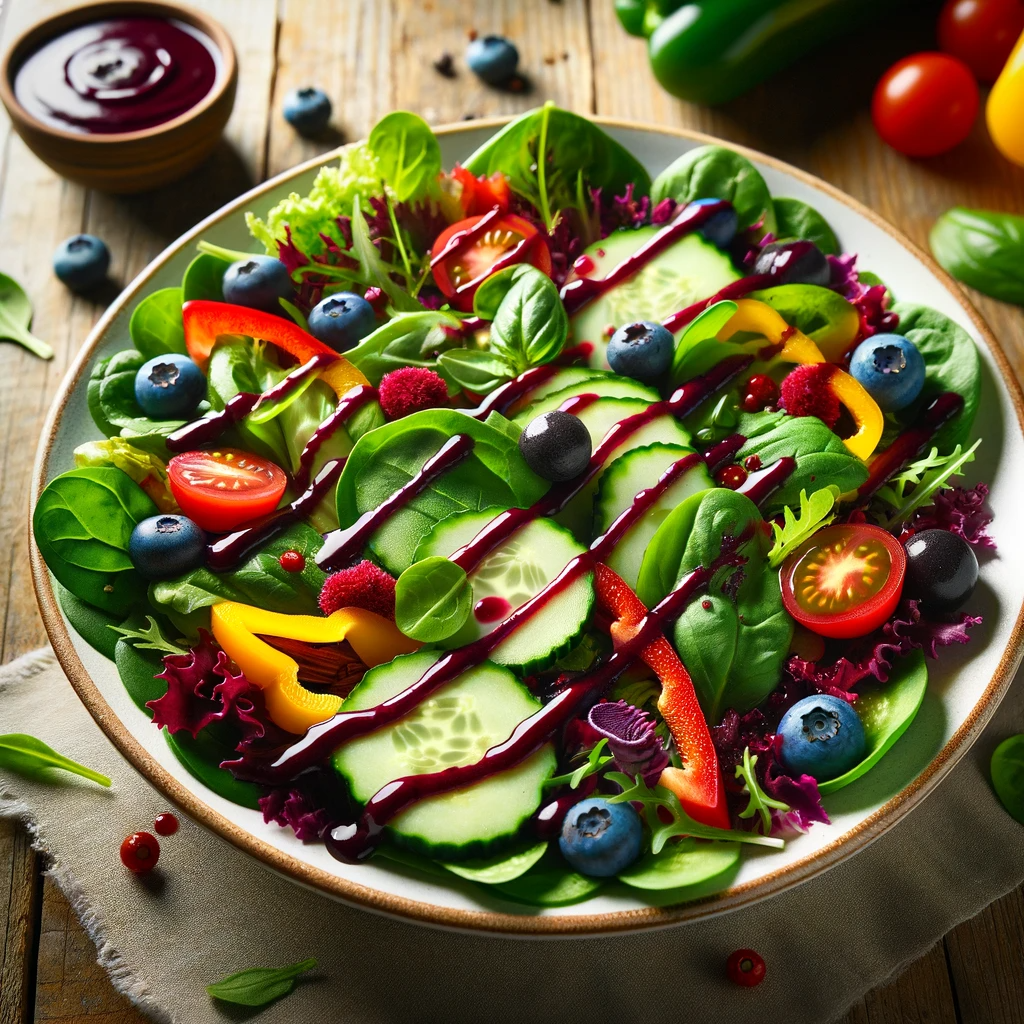 아사이베리 드레싱 샐러드