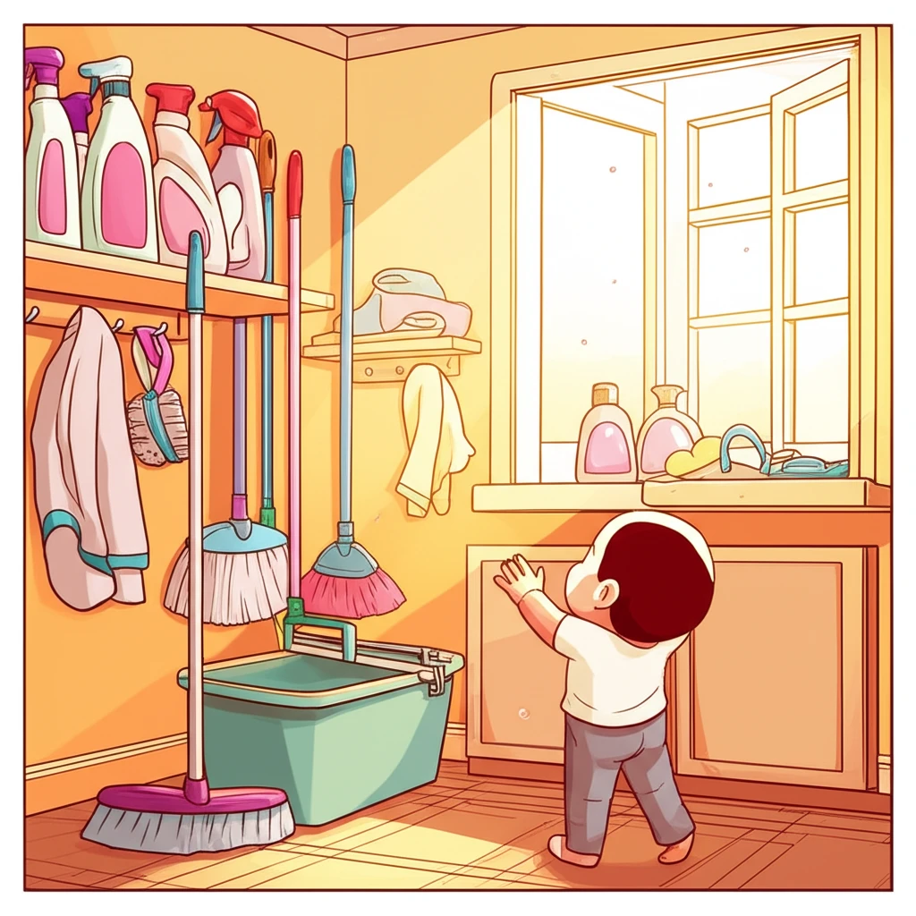 청소도구 관리 완전 정복: 보관 장소..