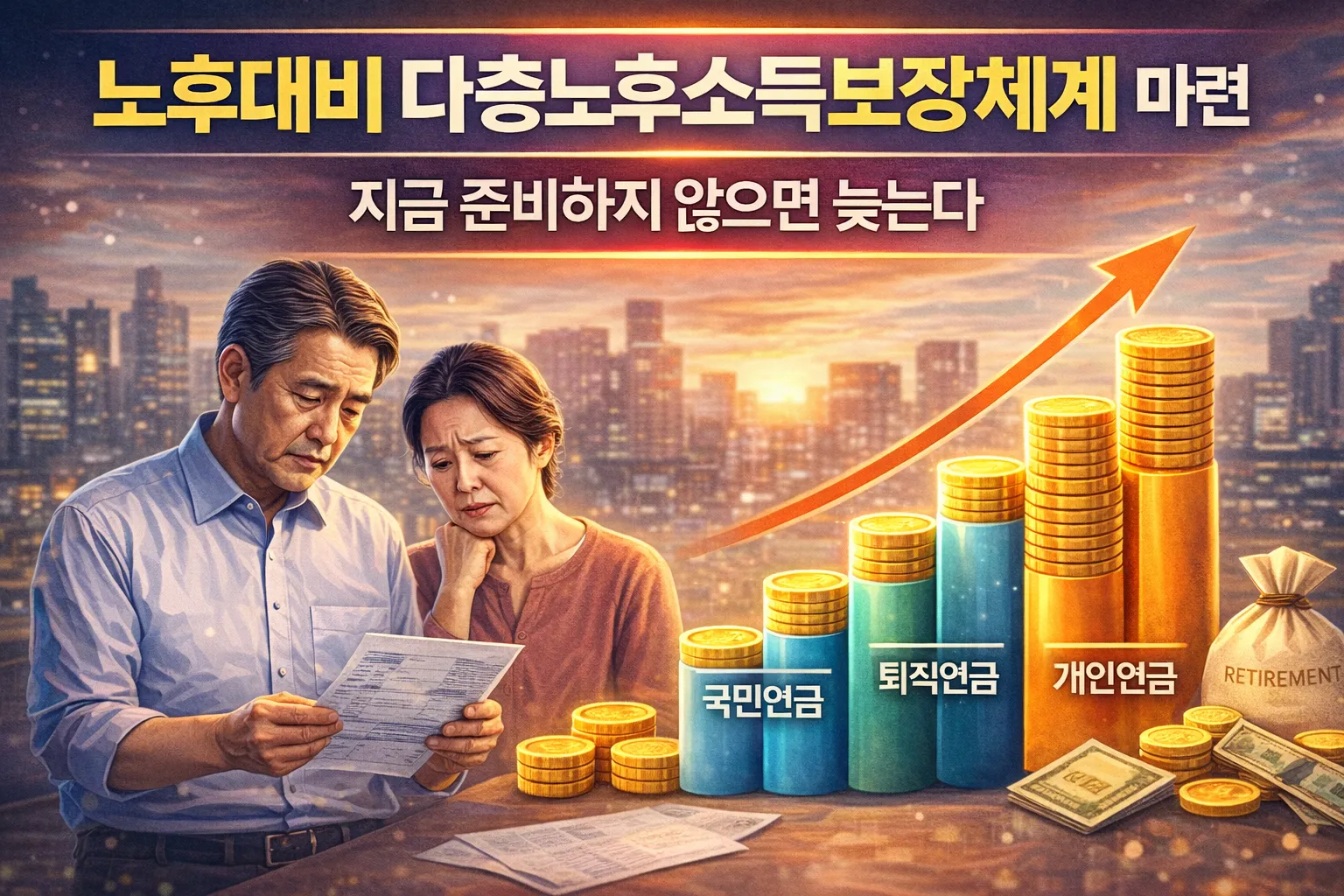 노후대비 다층노후소득보장체계 마련 시급