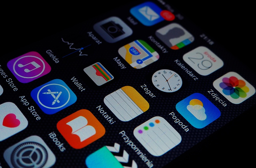 스마트폰 설치된 어플 모습