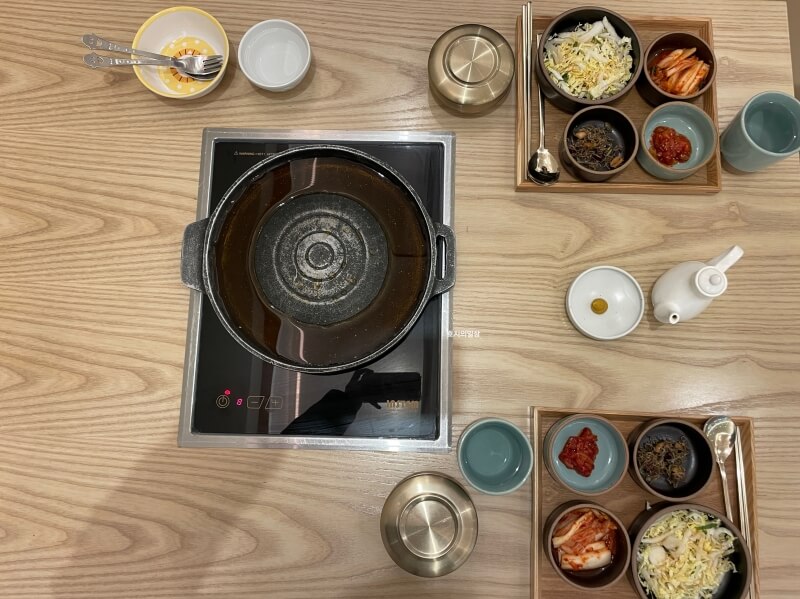 동탄 불고기&냉면 맛집 한일관 동탄점 - 기본 세팅
