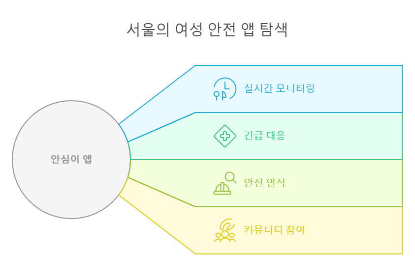 서울의 여성 안전 앱 탐색