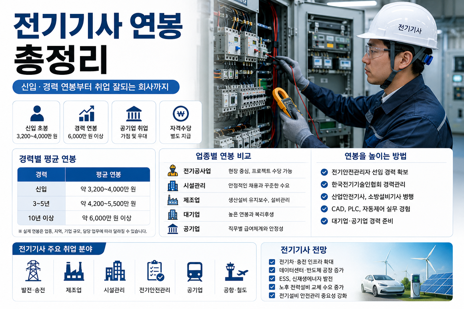 전기기사 연봉 총정리
