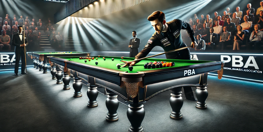 PBA당구장 모습을 그린 형상