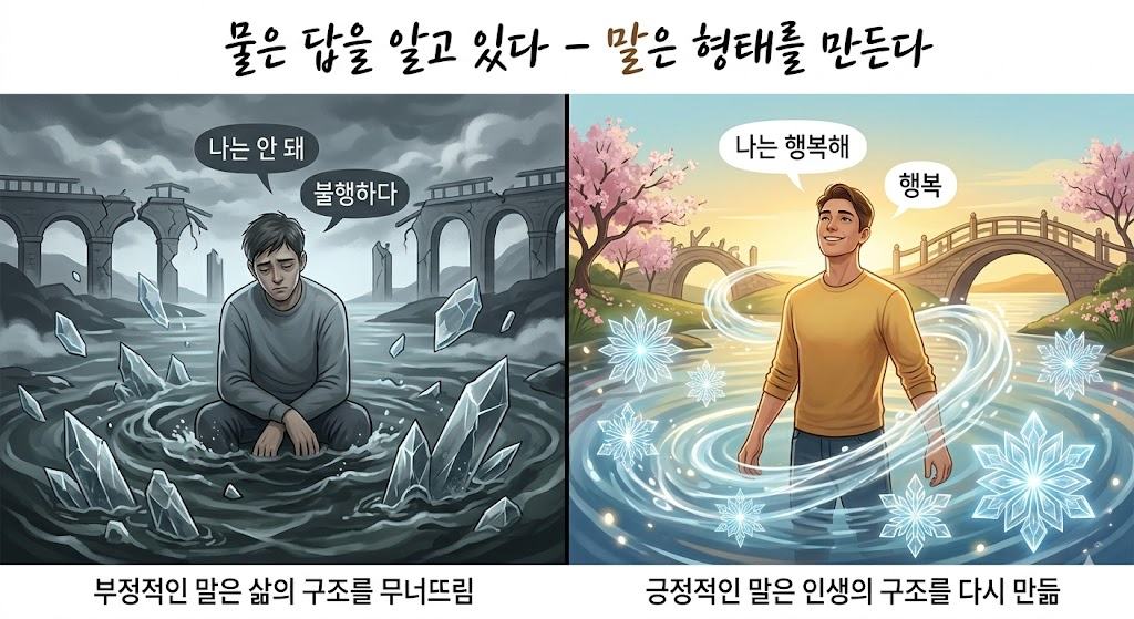 물은 답을 알고 있다 &ndash; 말은 형태를 만든다