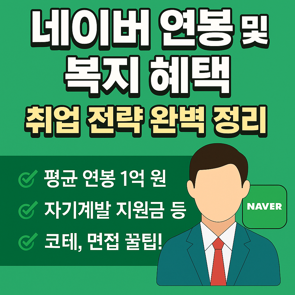 네이버 연봉 및 복지 혜택