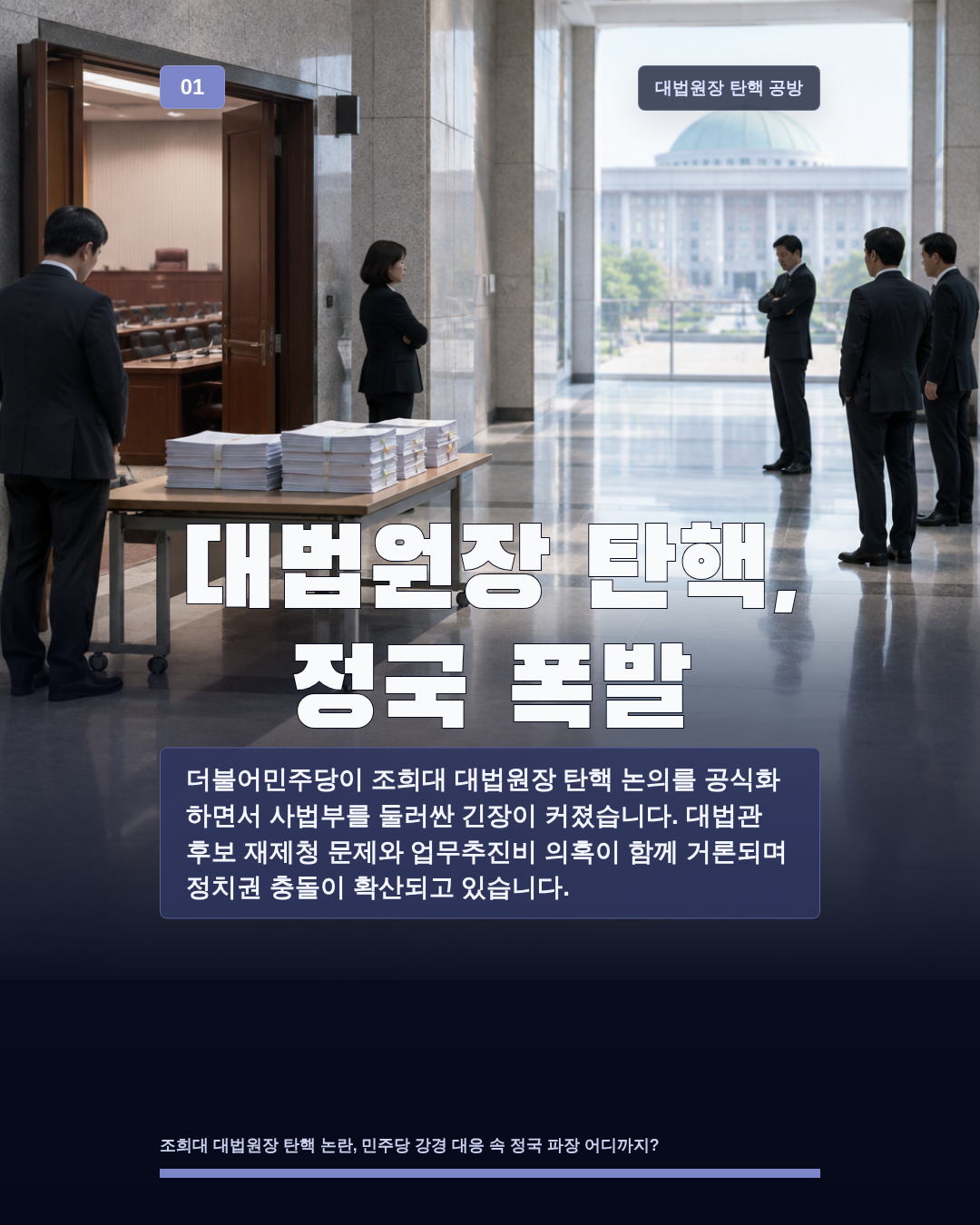 대법원장 탄핵, 정국 폭발