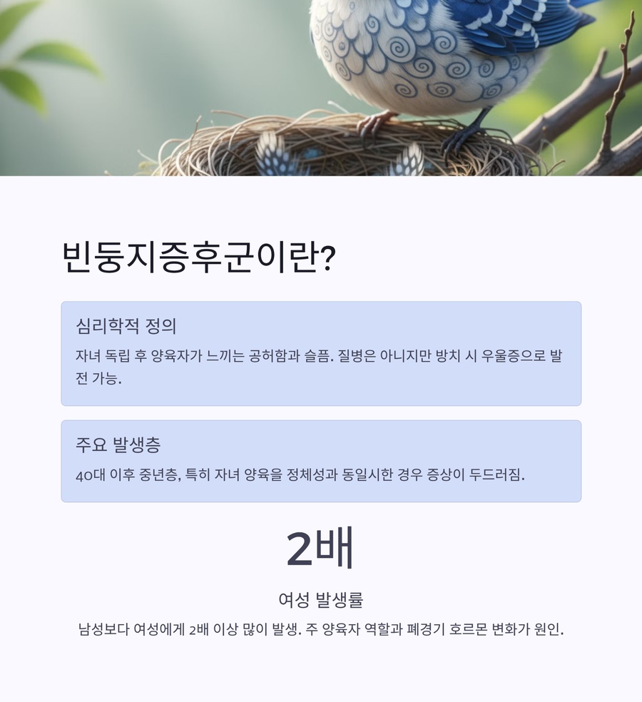 빈둥지증후군의 정의와 발생 특성