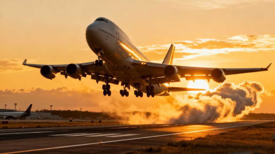 이륙하는-여객기