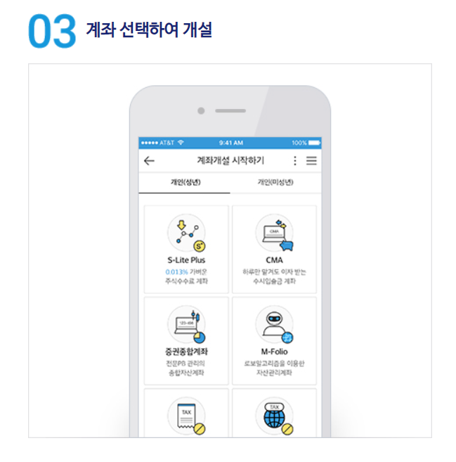 신한투자증권 계좌개설단계