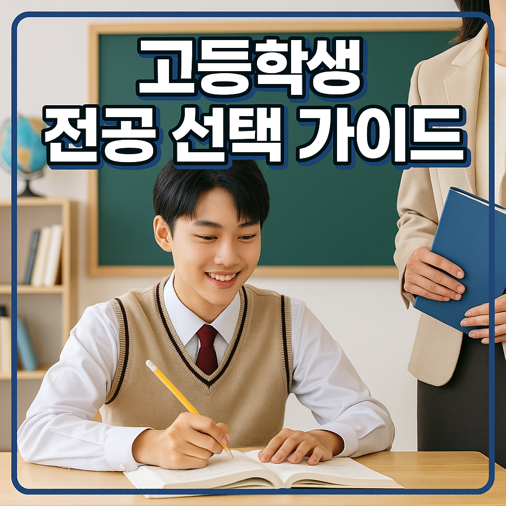 고등학생 전공 선택 가이드