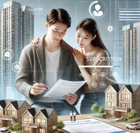 청년 주택청약 예시 사진