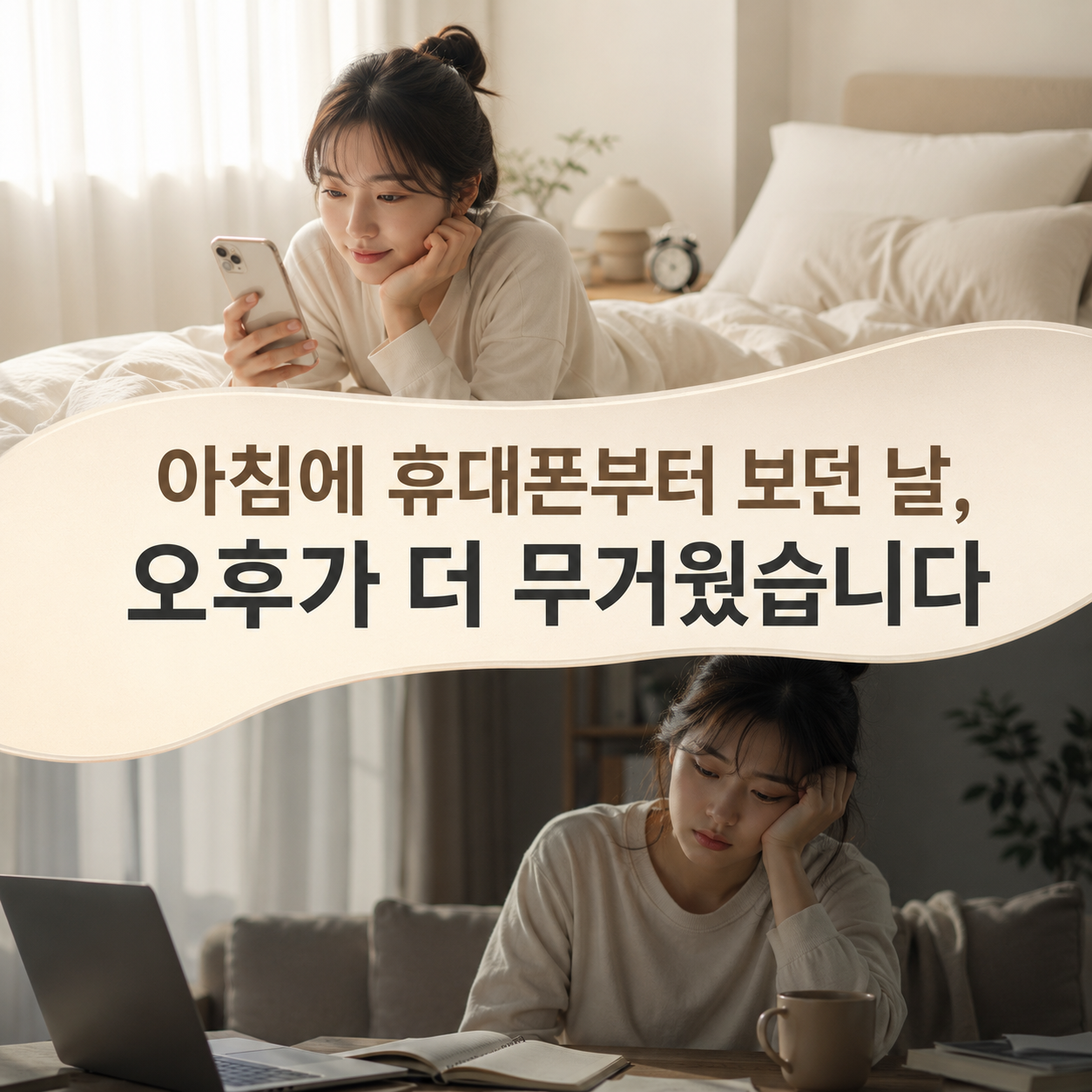 아침에 휴대폰부터 보던 날, 오후가 더 무거웠습니다