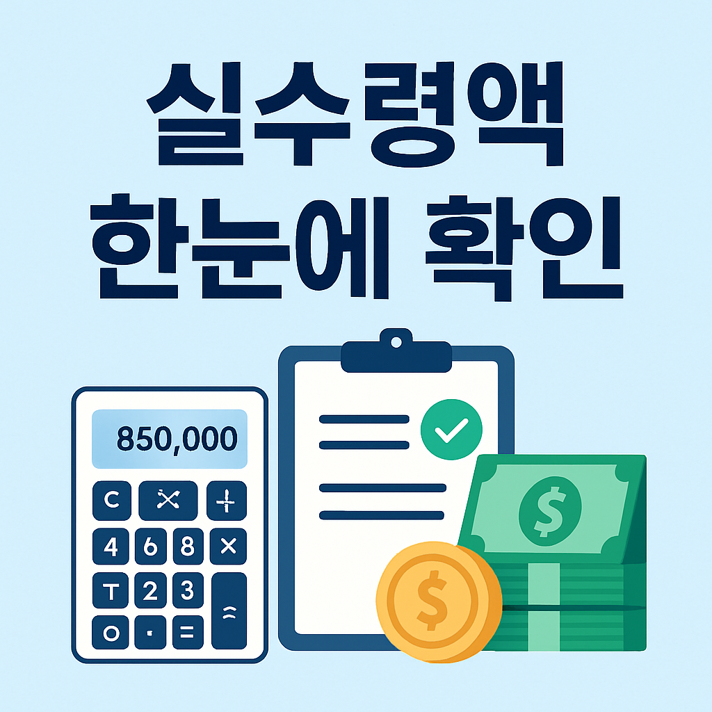 실업급여 실수령액 한눈에 확인