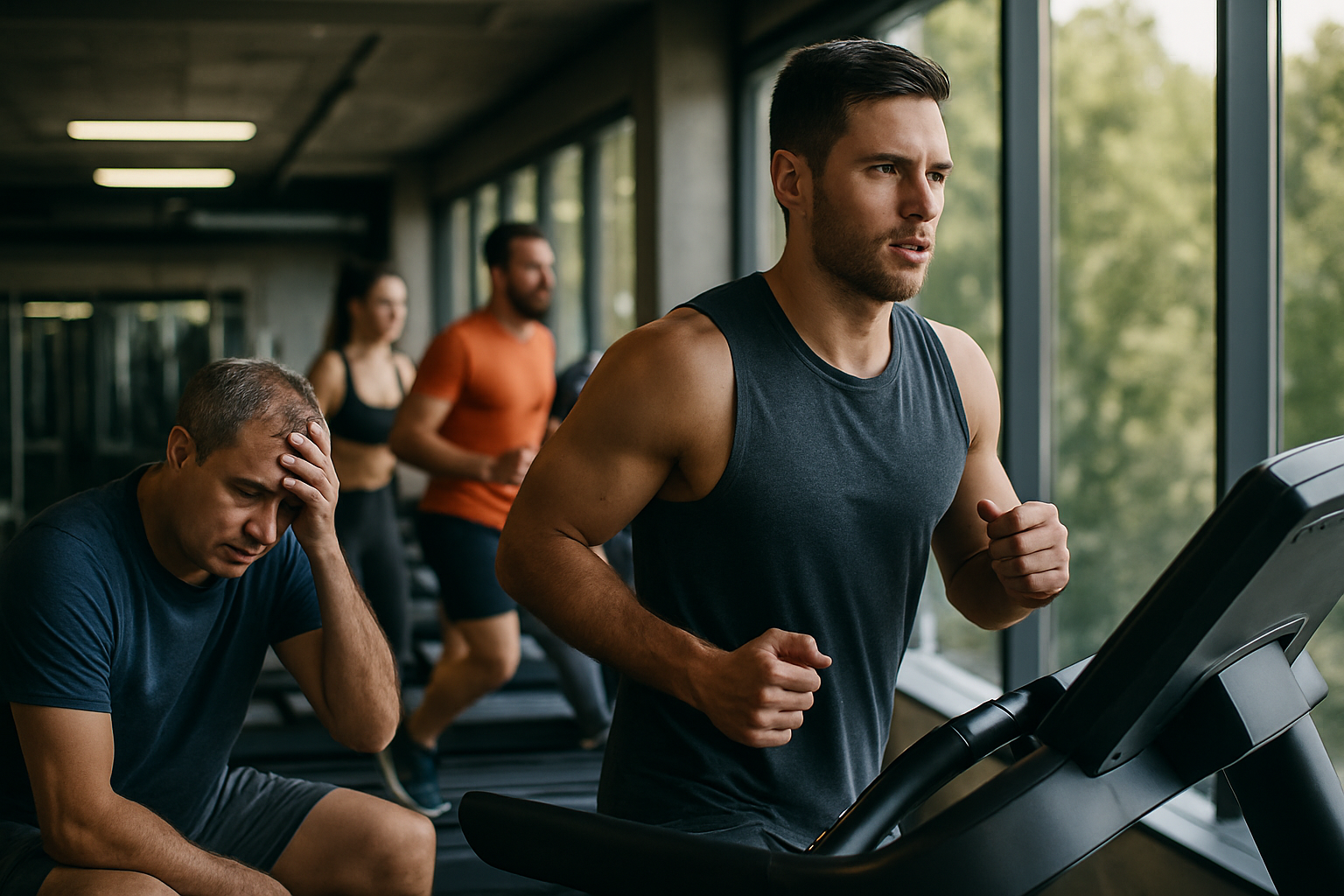 운동하는 사람들