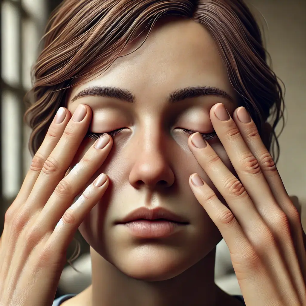 눈을-비비는-모습