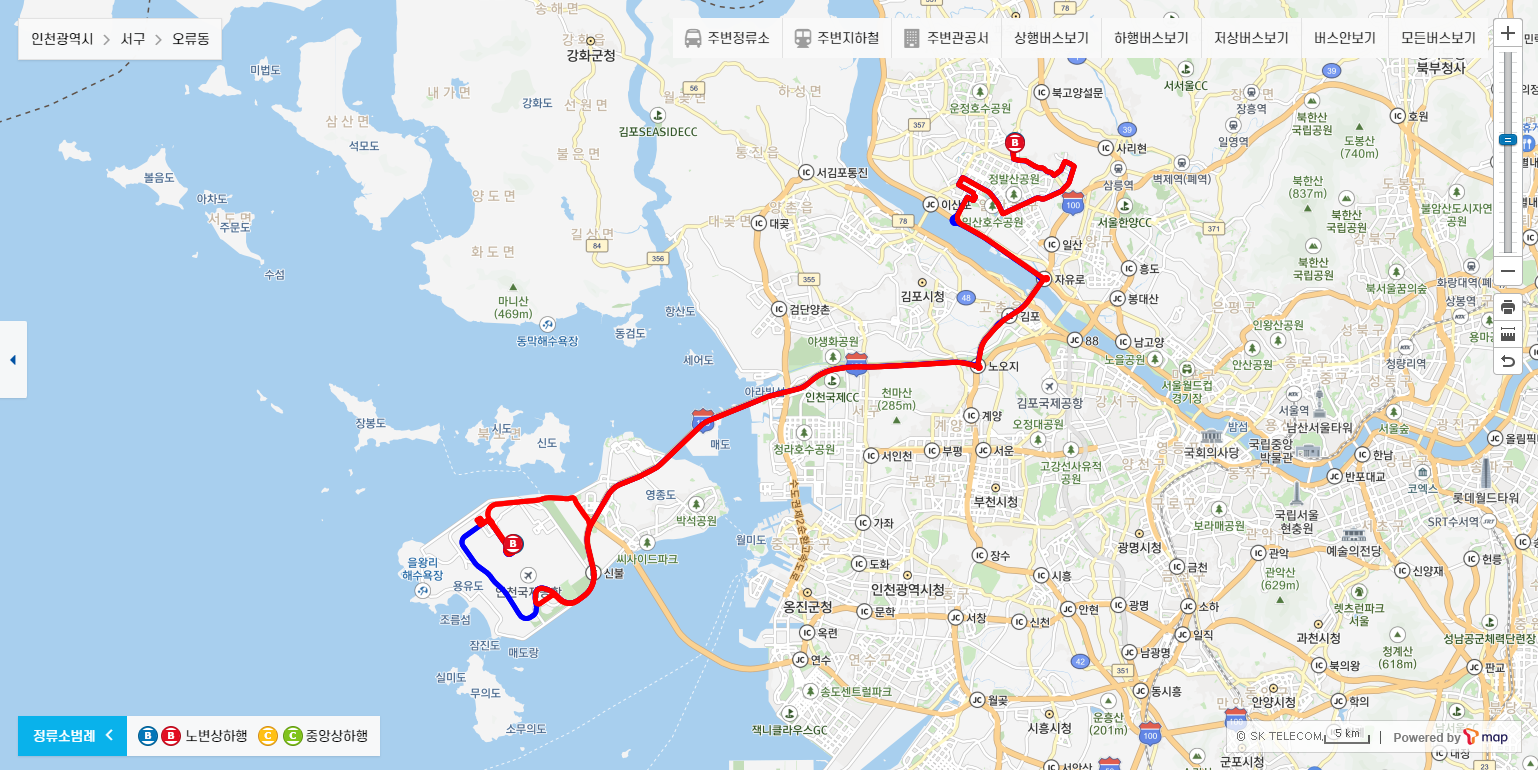 7400번 노선정보