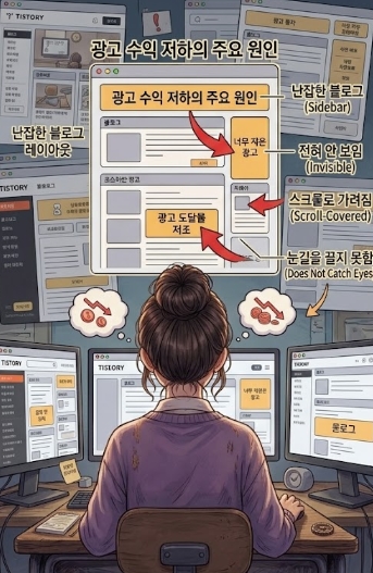 티스토리 광고 수익 낮은 이유, 애드센스 수익이 안 오를 때 확인할 12가지