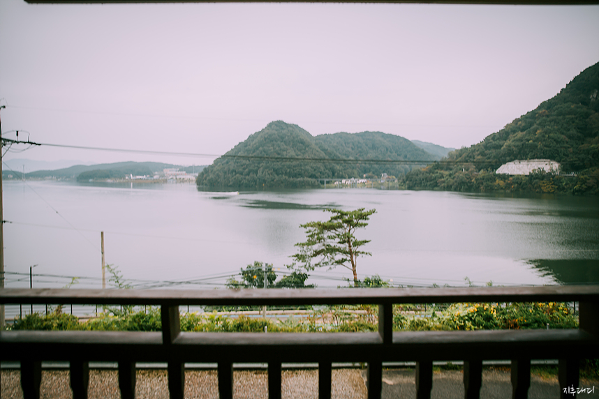 라호야 펜션 테라스 뷰