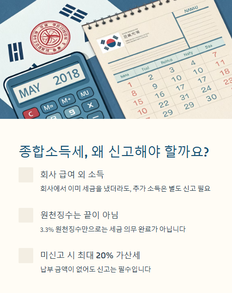 종합소득세 왜 신고해야 할까요?